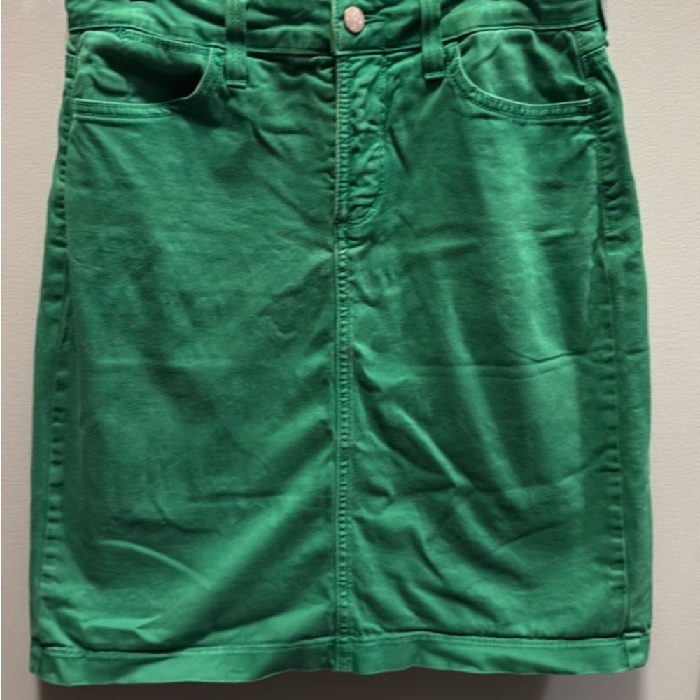 Green NYDJ Denim Skirt